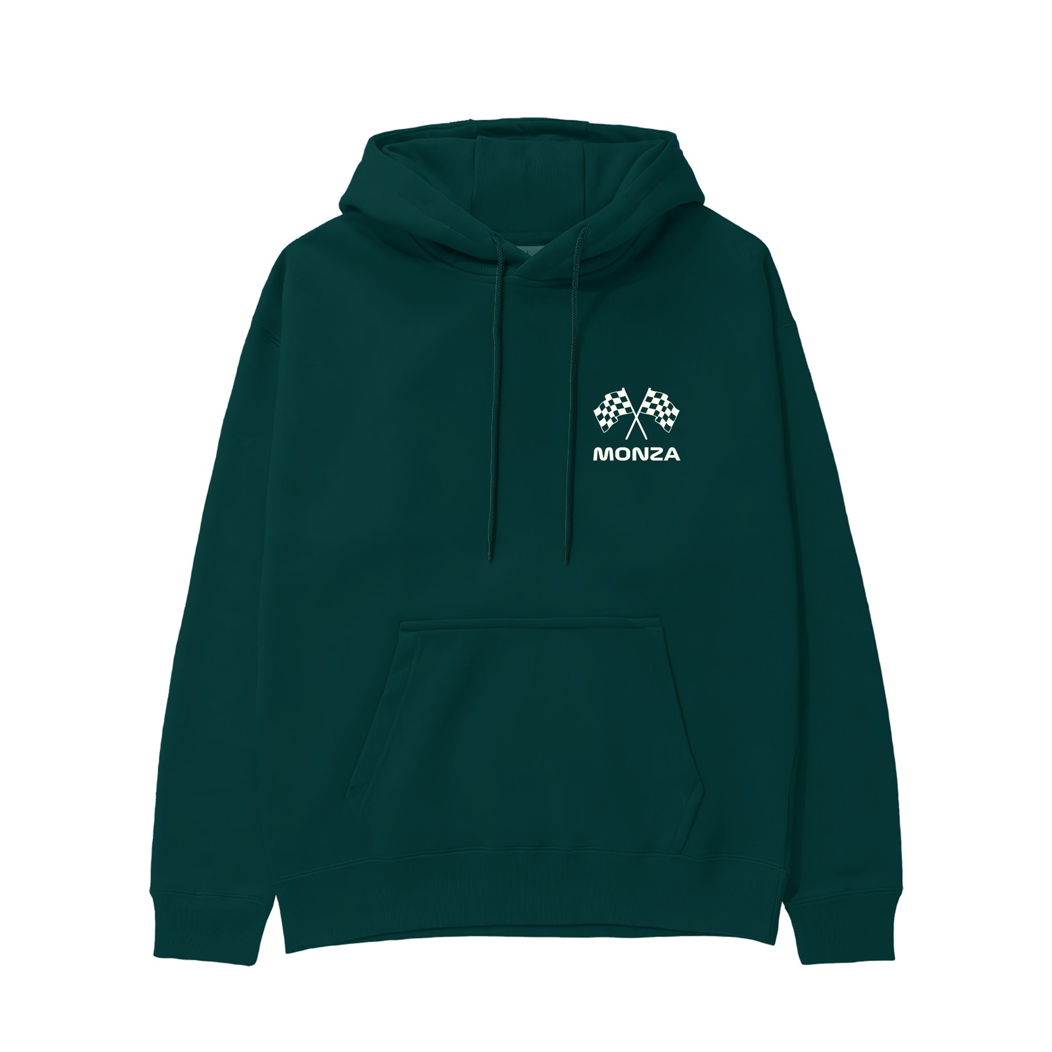 Monza Grand Prix Hoodie Koyu Yeşil Ön