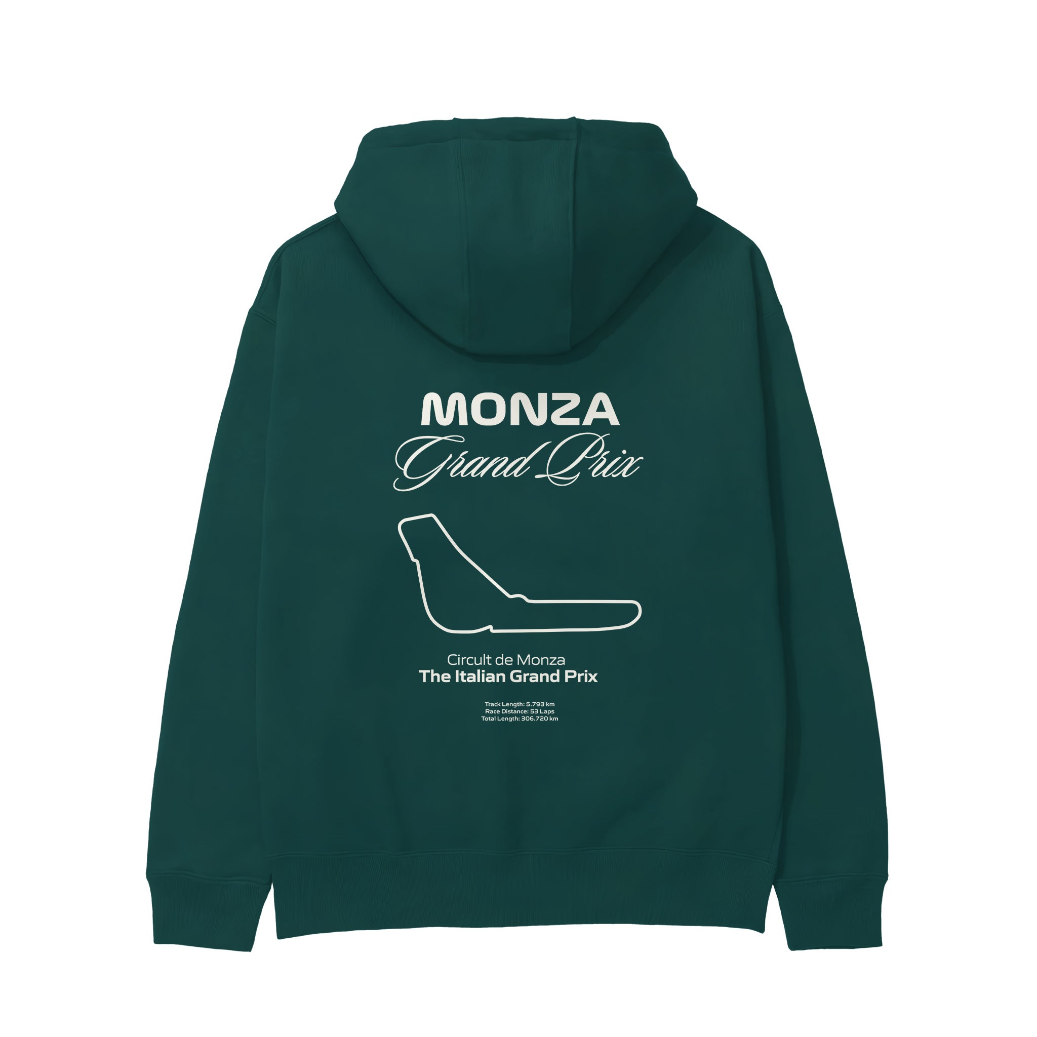 Monza Grand Prix Hoodie Koyu Yeşil Arka