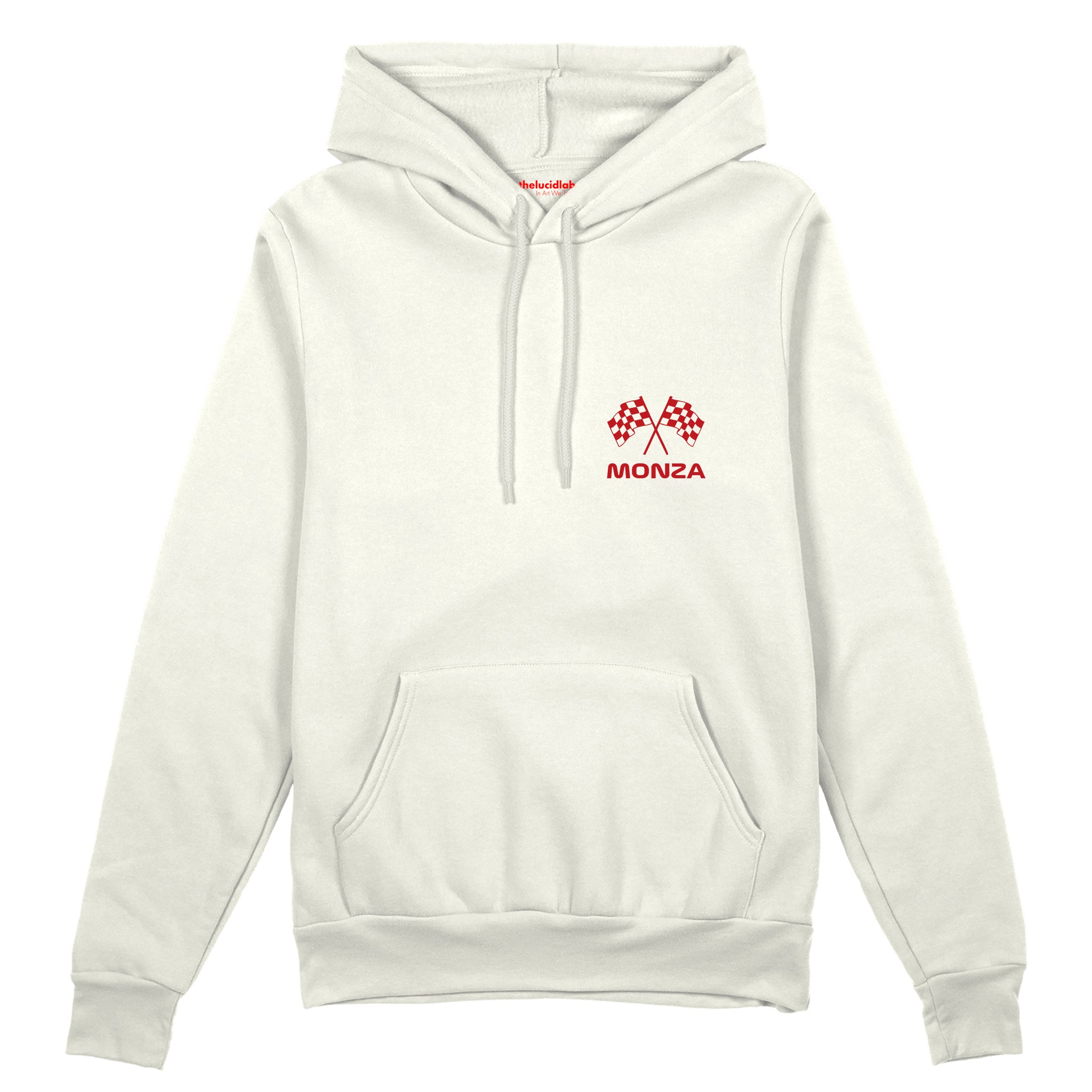 Monza Grand Prix Oversize Hoodie Beyaz Ön