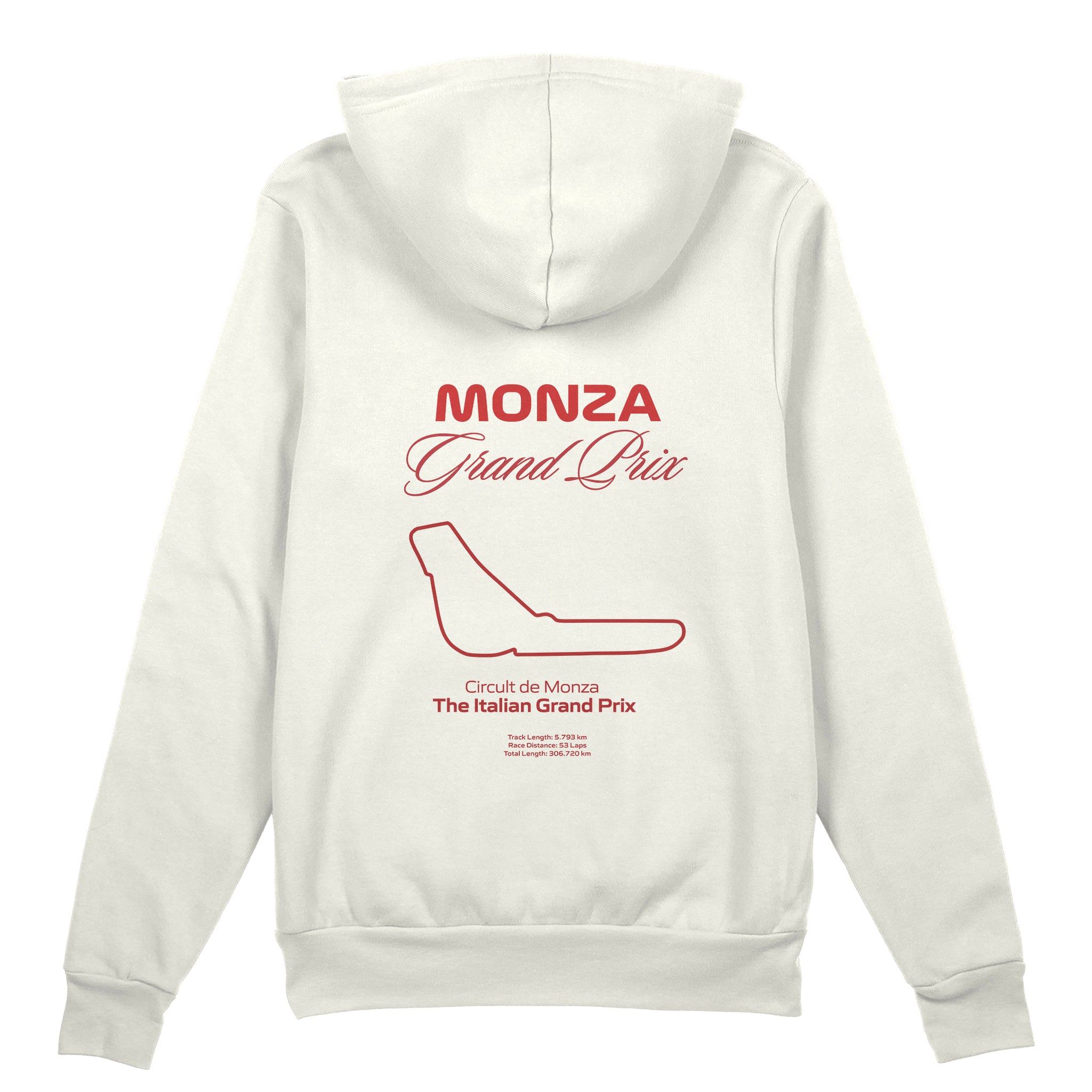 Monza Grand Prix Oversize Hoodie Beyaz Arka