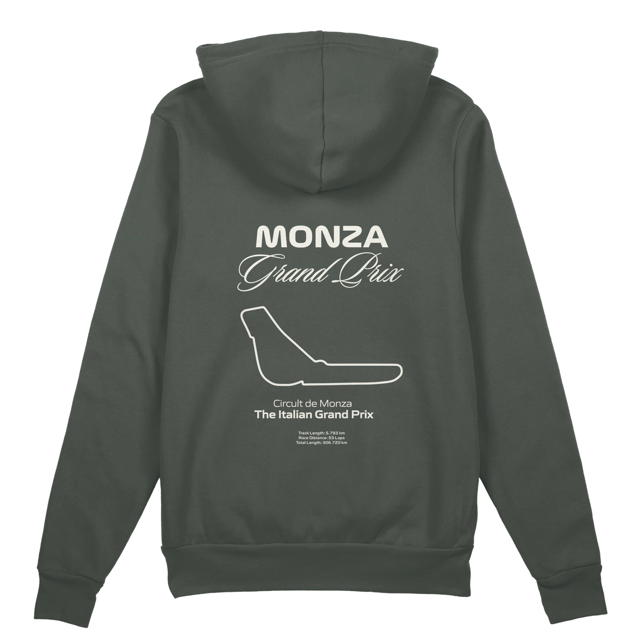 Monza Grand Prix Oversize Hoodie Antrasit Arka