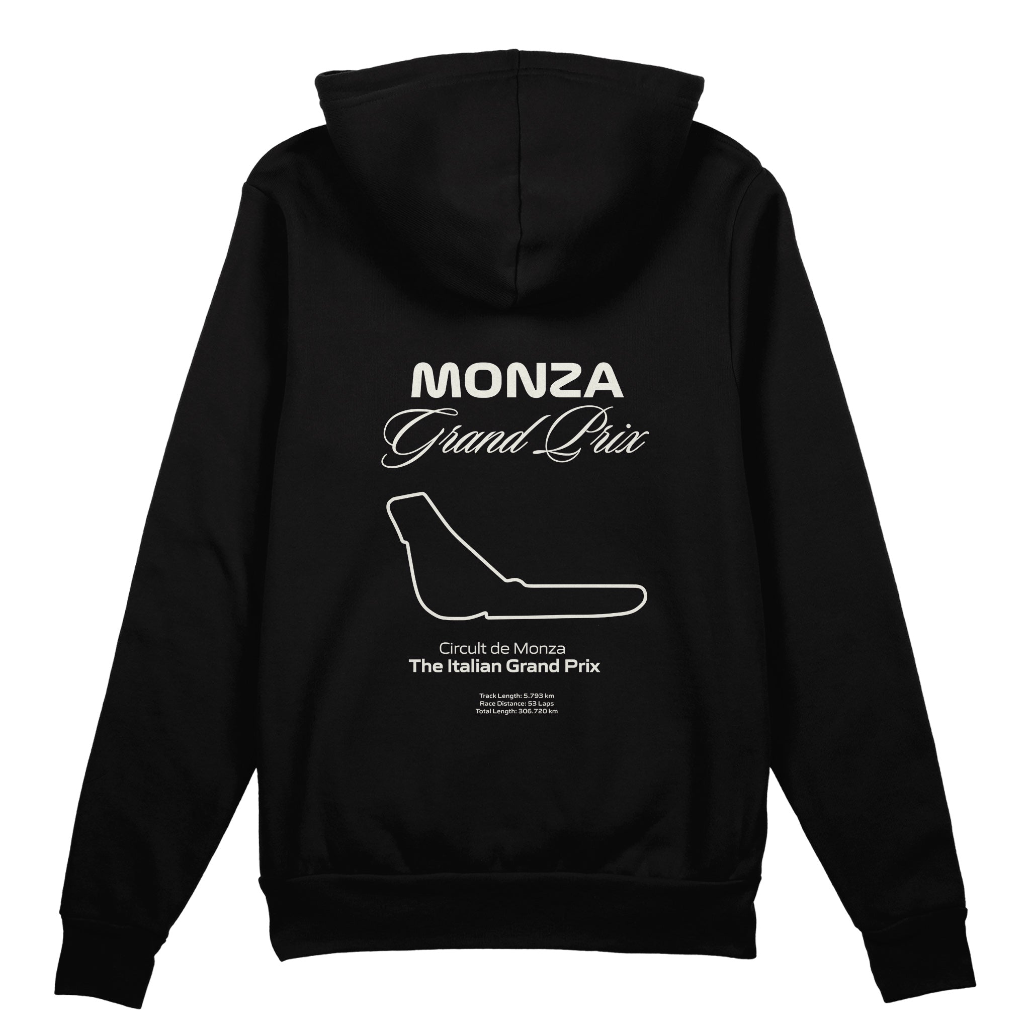 Monza Grand Prix Oversize Hoodie Siyah Arka