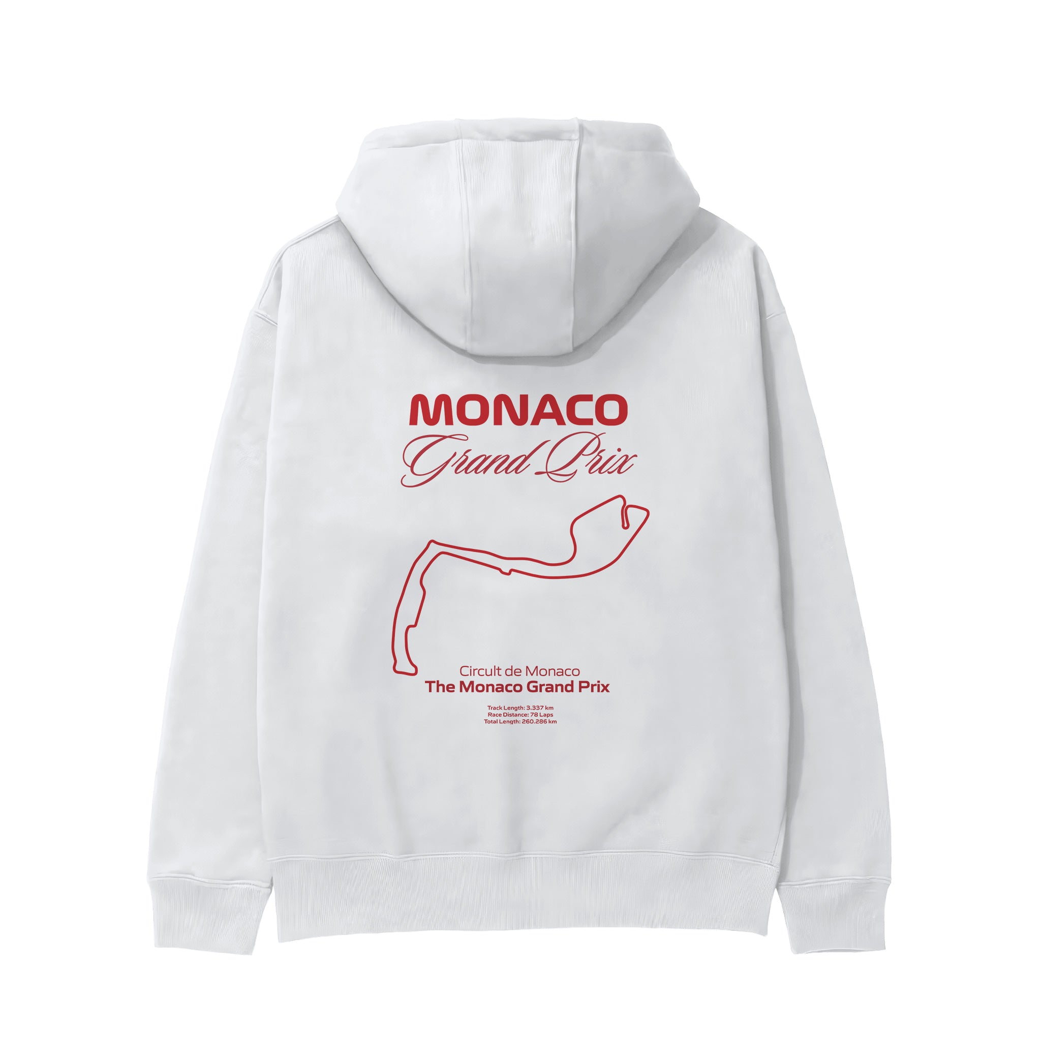 Monaco Grand Prix Hoodie Beyaz Arka