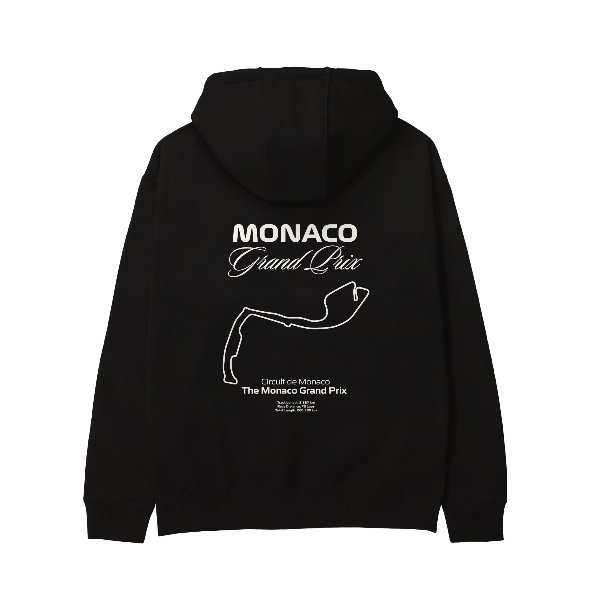 Monaco Grand Prix Hoodie Siyah Arka