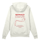 Monaco Grand Prix Oversize Hoodie Beyaz Arka