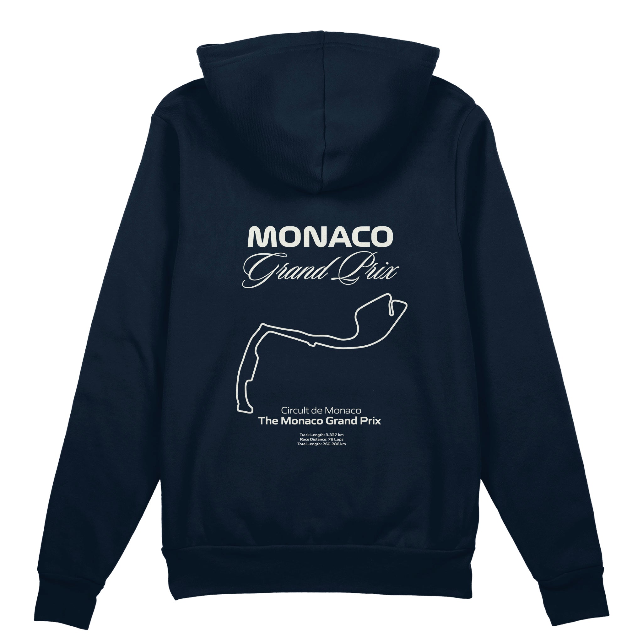 Monaco Grand Prix Oversize Hoodie Lacivert Arka