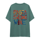 Pasta Sex Wine Oversize Tişört