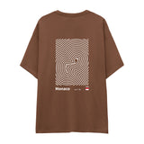 Circuit de Monaco Artwork Oversize Tişört