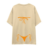 Orange Bikini Oversize Tişört