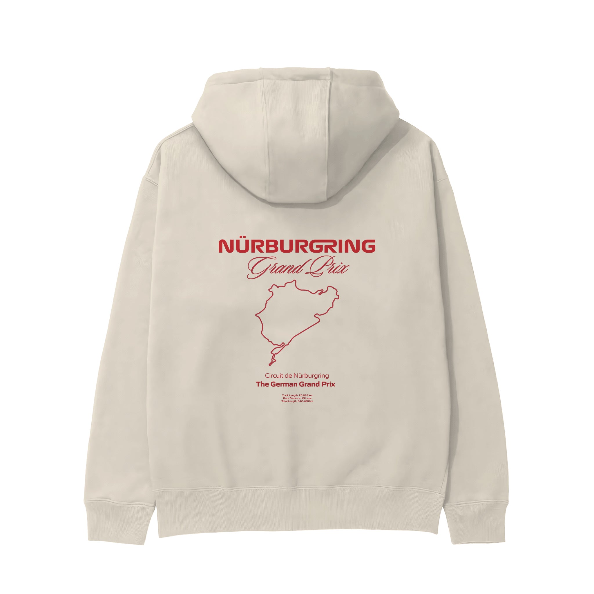 German Grand Prix – Nürburgring Grand Prix Hoodie Krem Arka