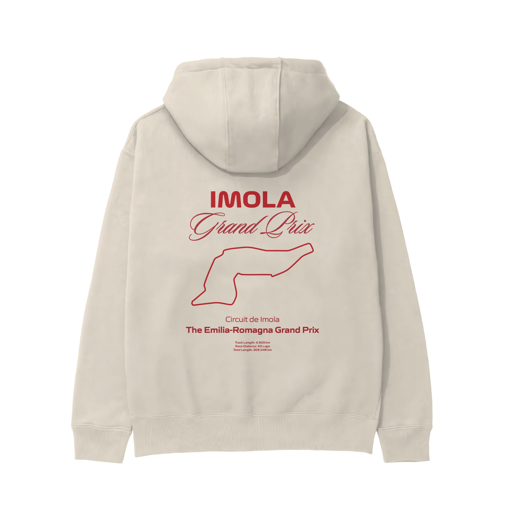 Imola Grand Prix Hoodie Krem Arka