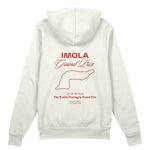 Imola Grand Prix Oversize Hoodie Beyaz Arka