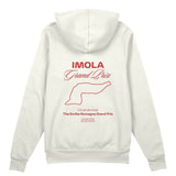 Imola Grand Prix Oversize Hoodie Beyaz Arka