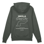 Imola Grand Prix Oversize Hoodie Antrasit Arka