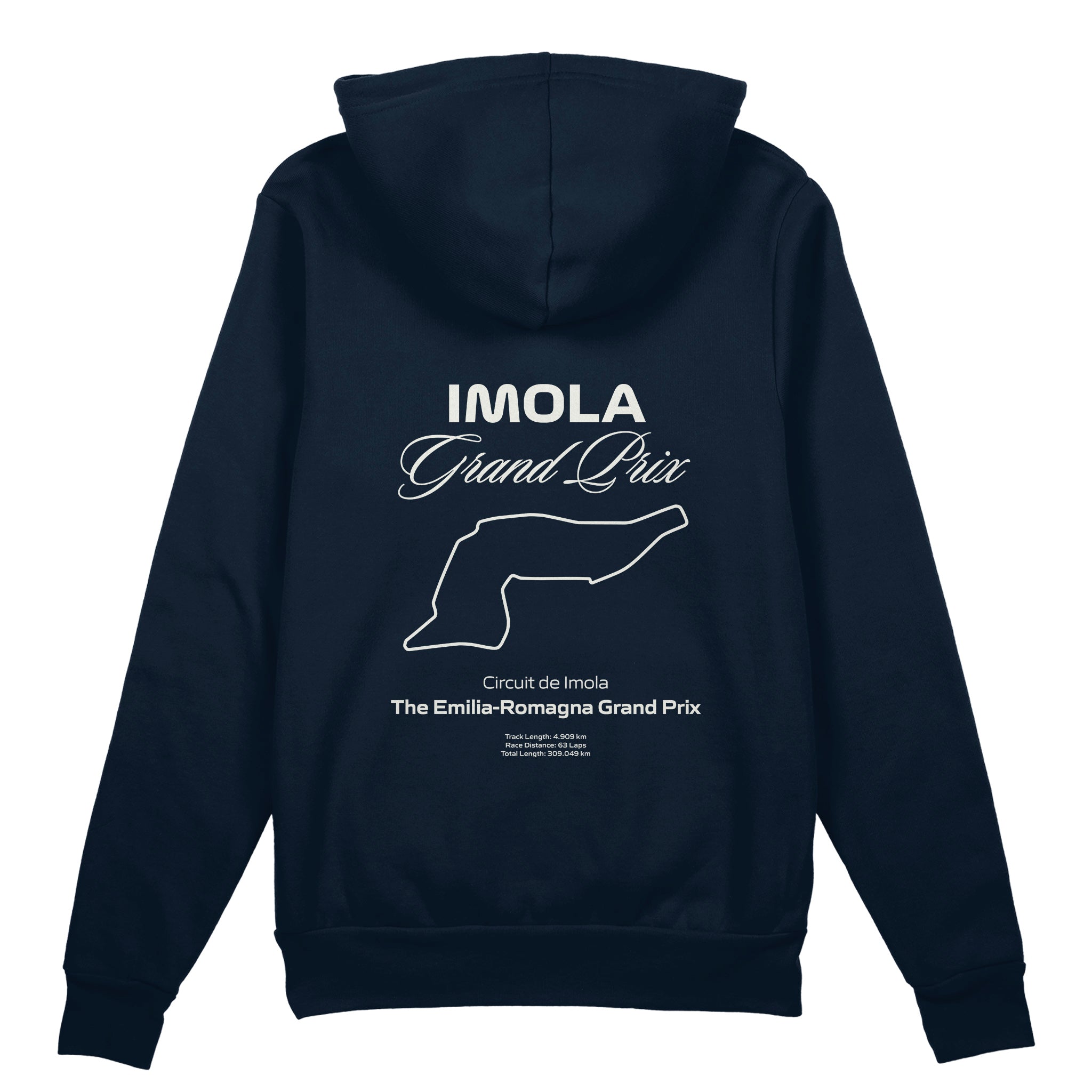 Imola Grand Prix Oversize Hoodie Lacivert Arka
