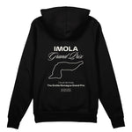 Imola Grand Prix Oversize Hoodie Siyah Arka