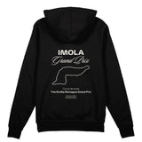 Imola Grand Prix Oversize Hoodie Siyah Arka