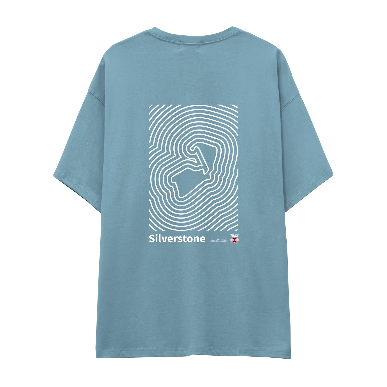 Silverstone Circuit Artwork Oversize Tişört
