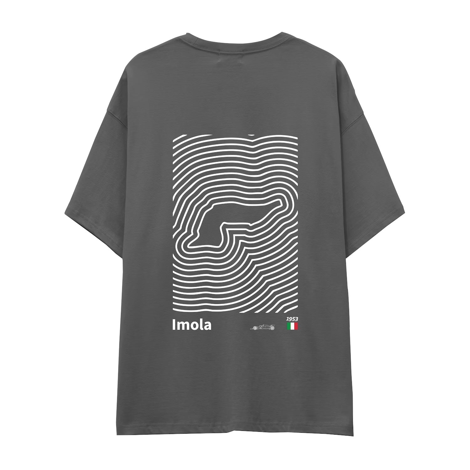Imola Circuit Artwork Oversize Tişört