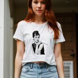 Audrey Hepburn Crop Tişört