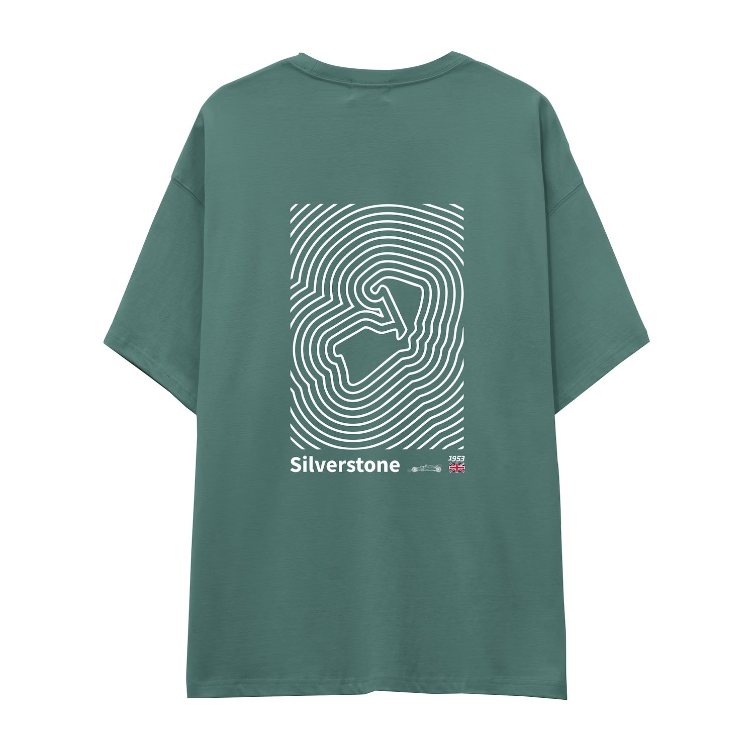 Silverstone Circuit Artwork Oversize Tişört