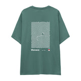 Circuit de Monaco Artwork Oversize Tişört