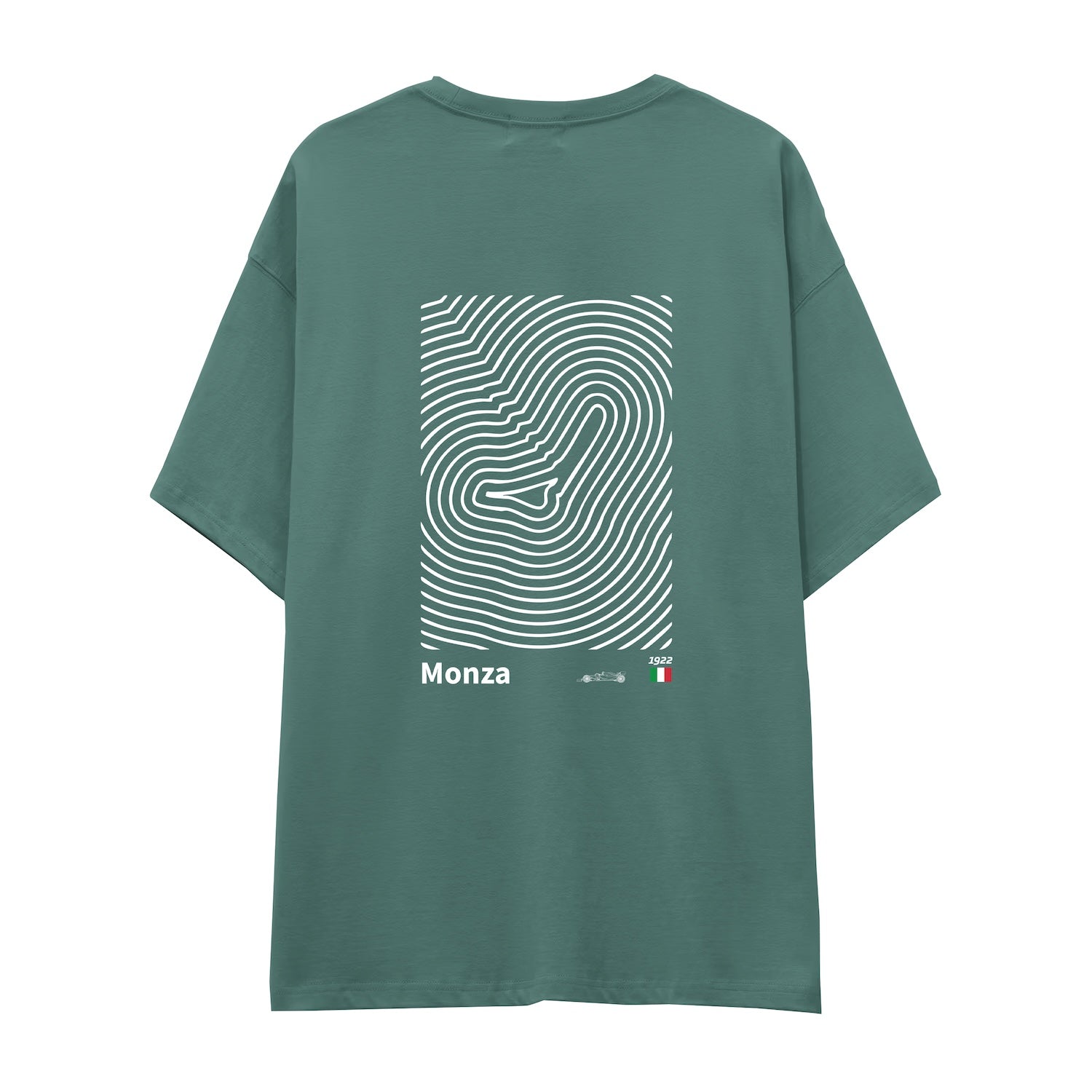 Monza Circuit Artwork Oversize Tişört