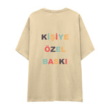 Kişiye Özel Baskılı Oversize Tişört