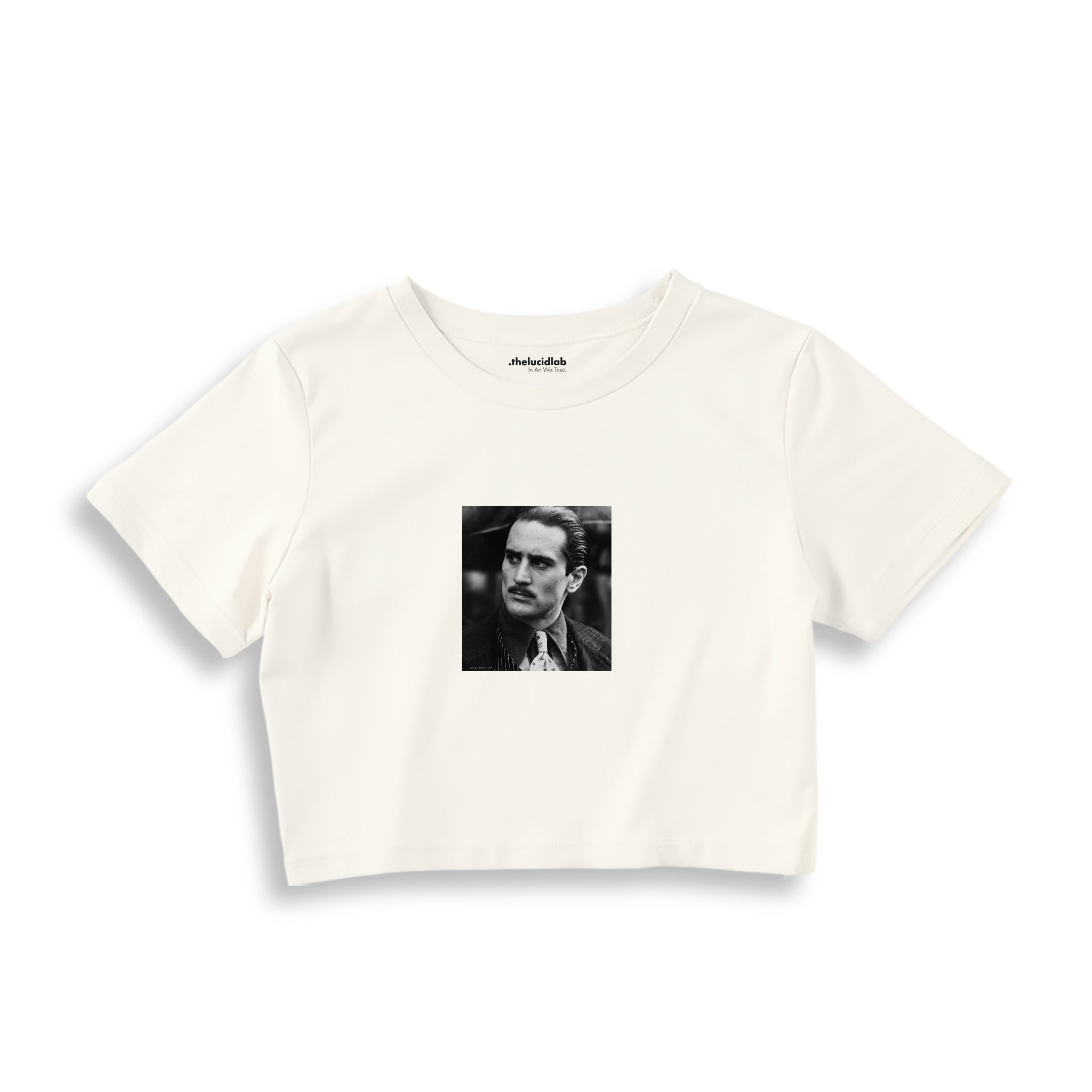 Vito Corleone Crop Tişört — Ekru