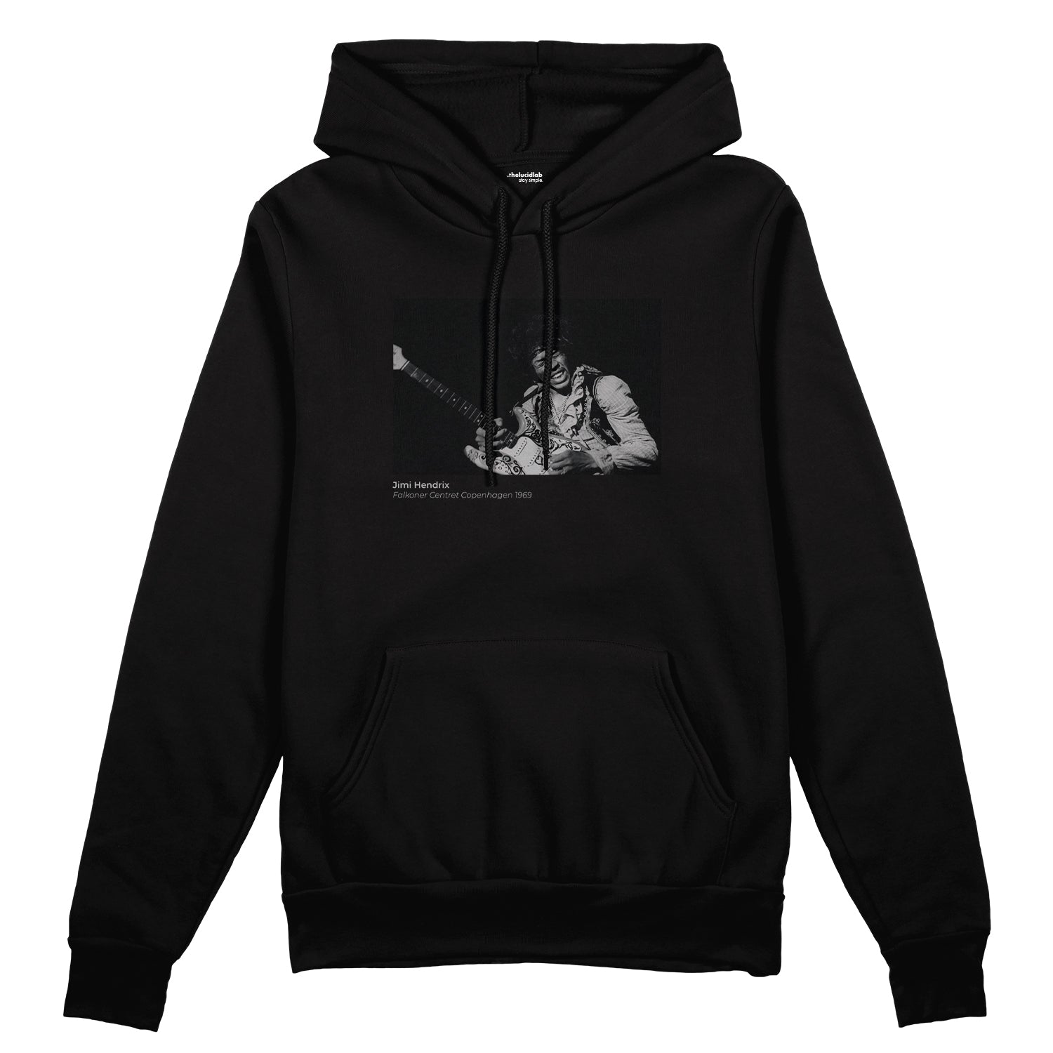 Jimi Hendrix Falkoner Centret Copenhagen 1969 Oversize Hoodie