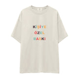 Kişiye Özel Baskılı Oversize Tişört