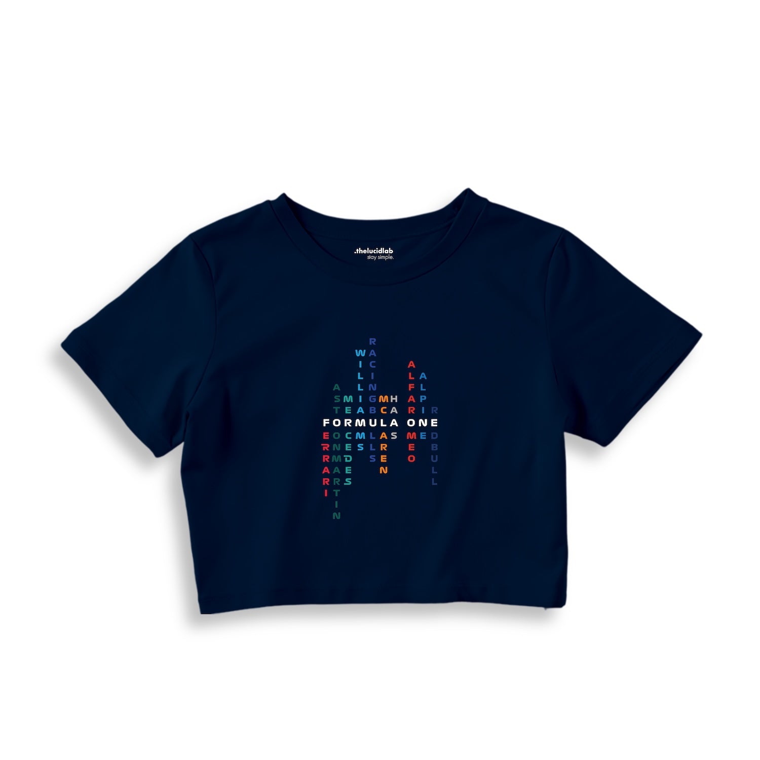 Formula 1 Teams Crop Tişört