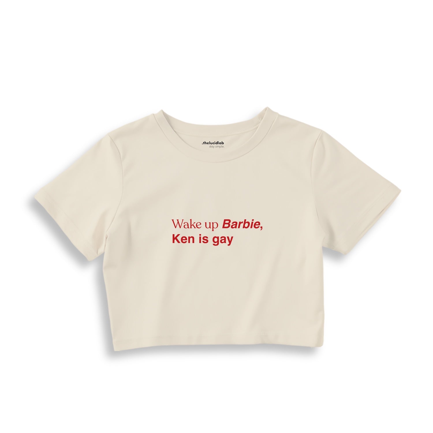 Wake Up Barbie Crop Tişört
