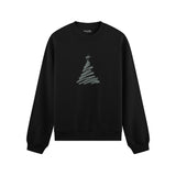 Minimal Christmas Tree Oversize Sweatshirt