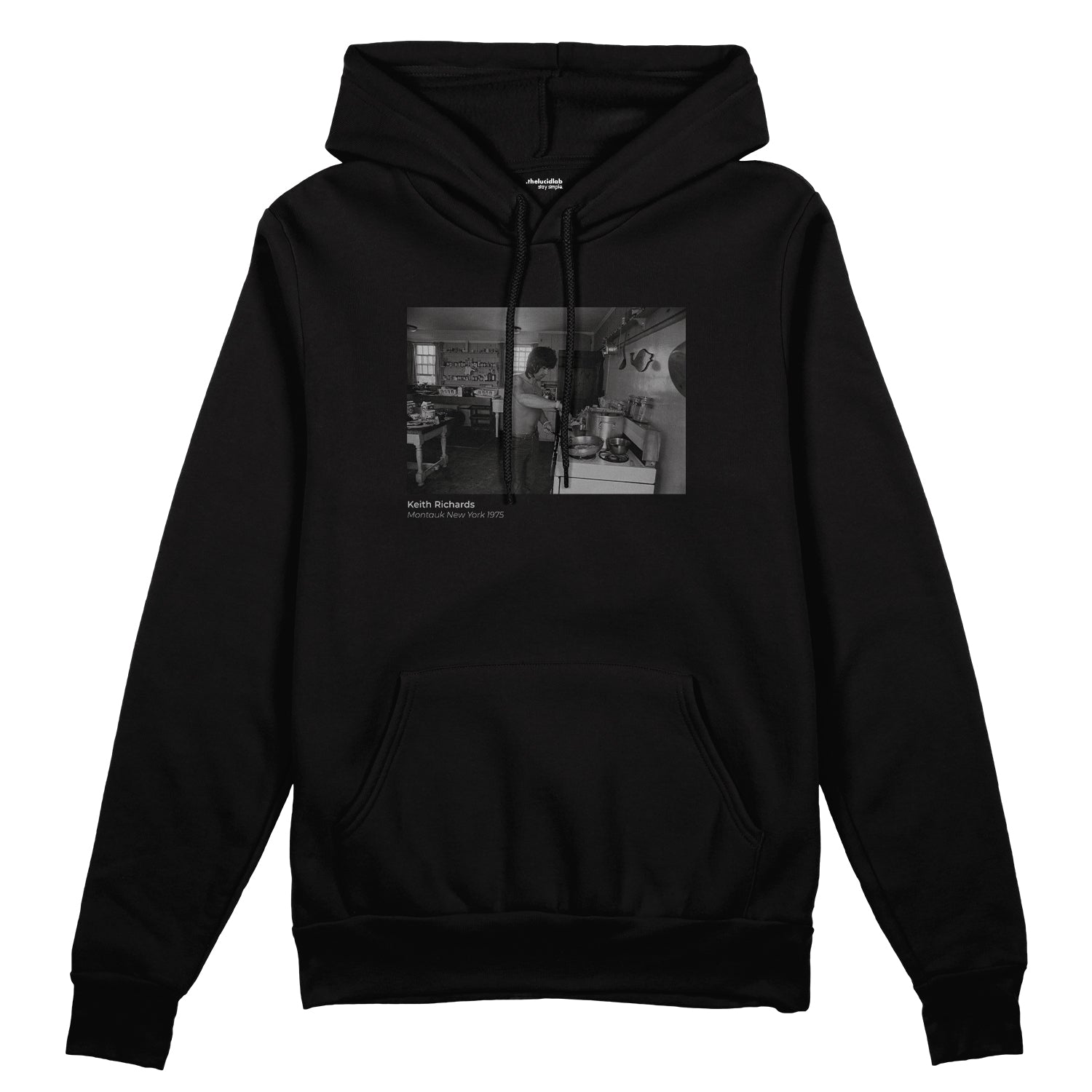 Keith Richards Montauk New York 1975 Oversize Hoodie
