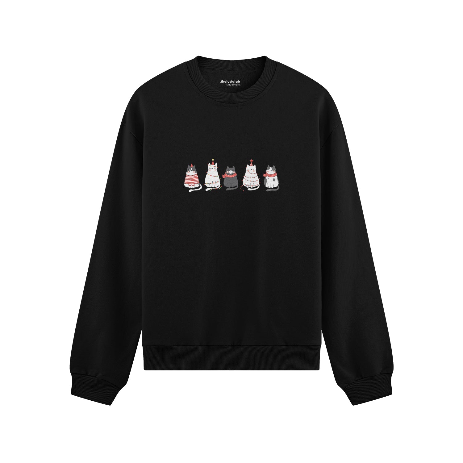 Christmas Kitty Parade Oversize Sweatshirt