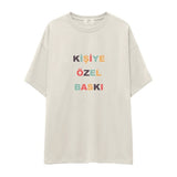 Kişiye Özel Baskılı Oversize Tişört