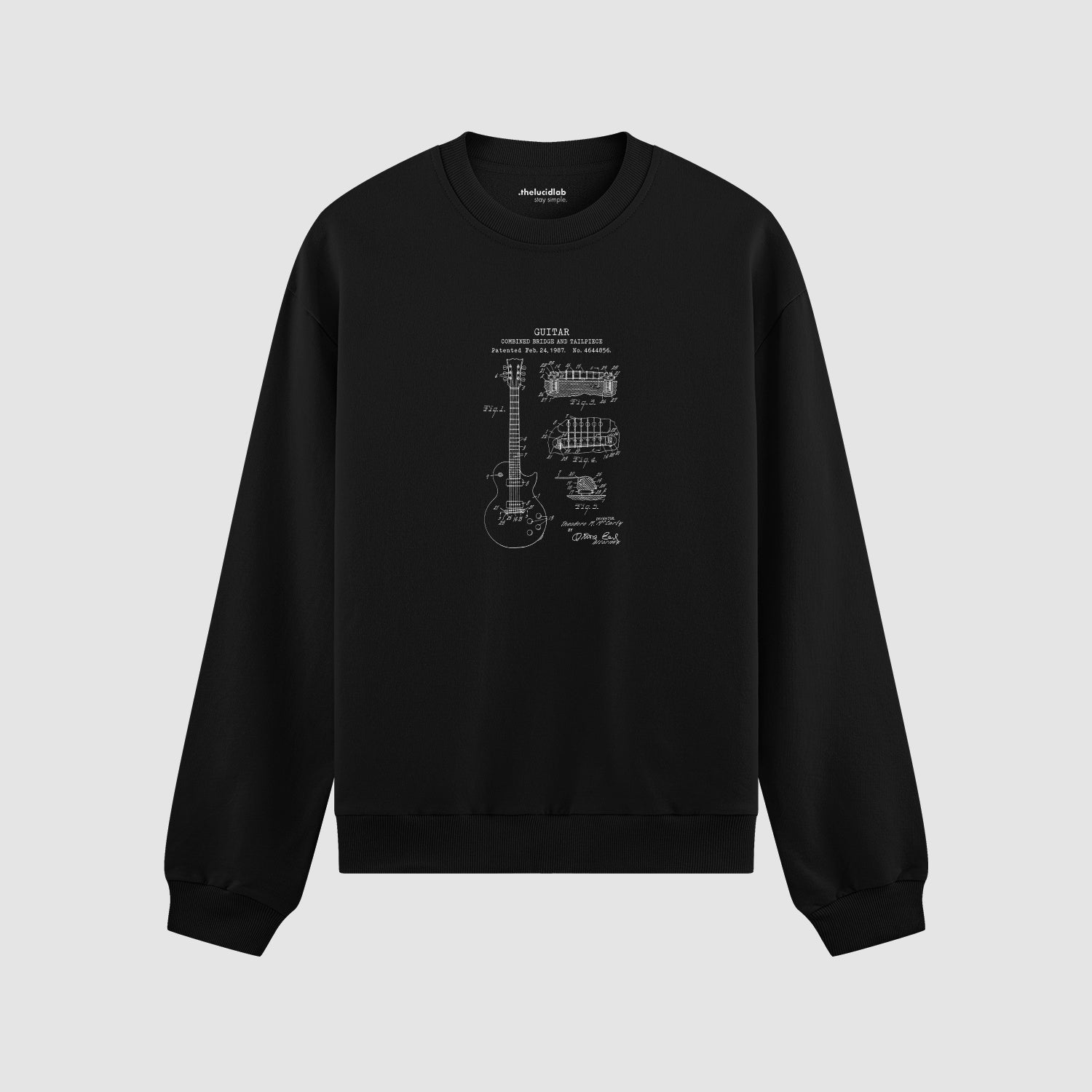 Gibson Les Paul Gitar Oversize Sweatshirt