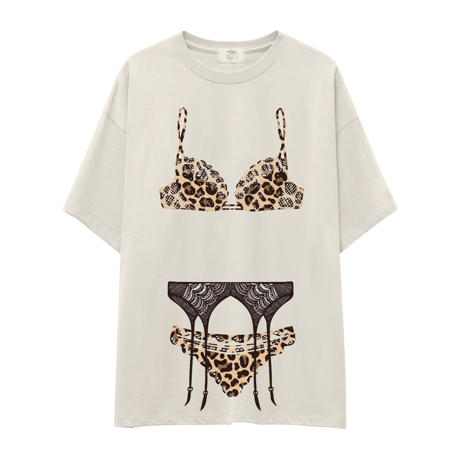 Noir Seduce – Leopard Oversize Tişört