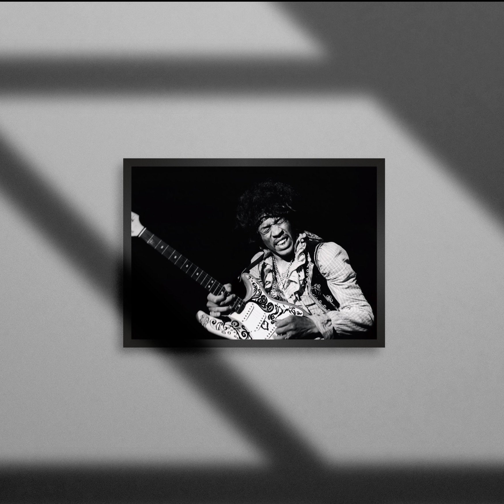 Jimi Hendrix Falkoner Centret Copenhagen 1969 Poster – thelucidlab
