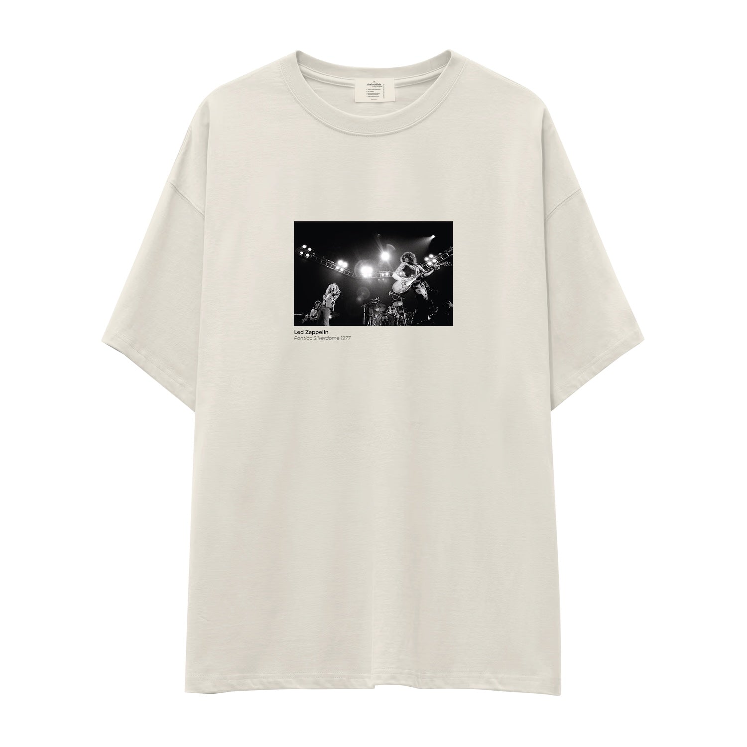 Led Zeppelin Pontiac Silverdome 1977 Oversize Tişört