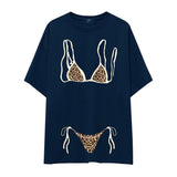 Leopard Bikini Oversize Tişört