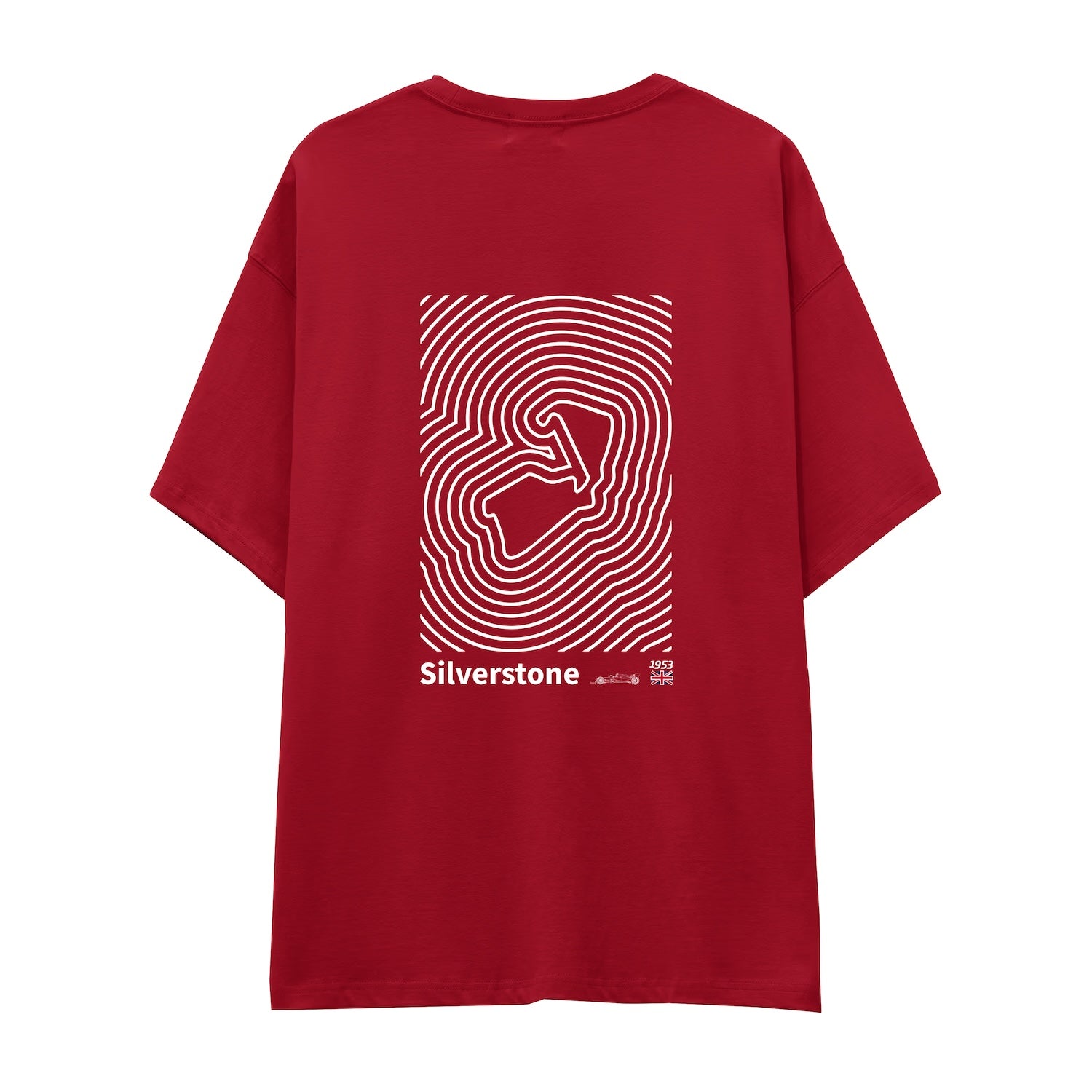 Silverstone Circuit Artwork Oversize Tişört