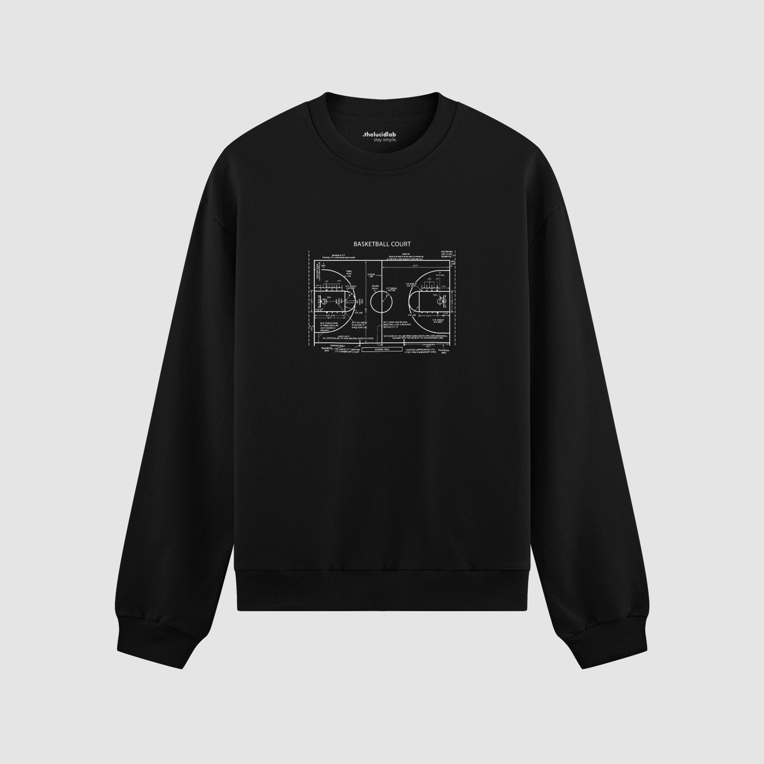 Basketball Court Oversize Sweatshirt