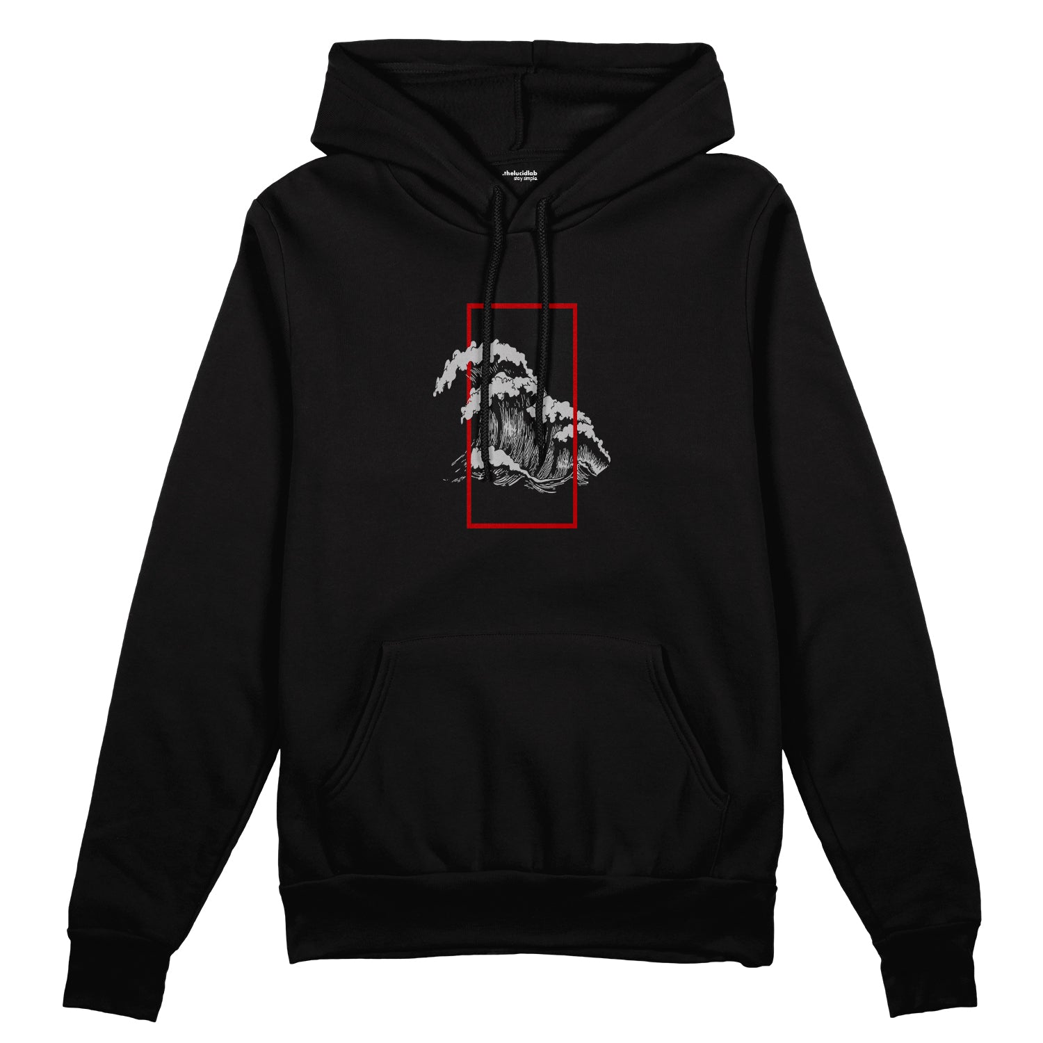 Perspektif Kanagawa Dalgası Oversize Hoodie