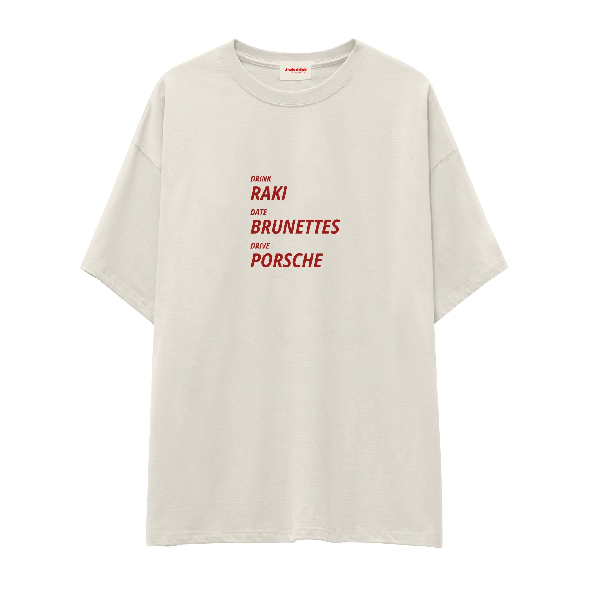Drink Date Drive Oversize Tişört