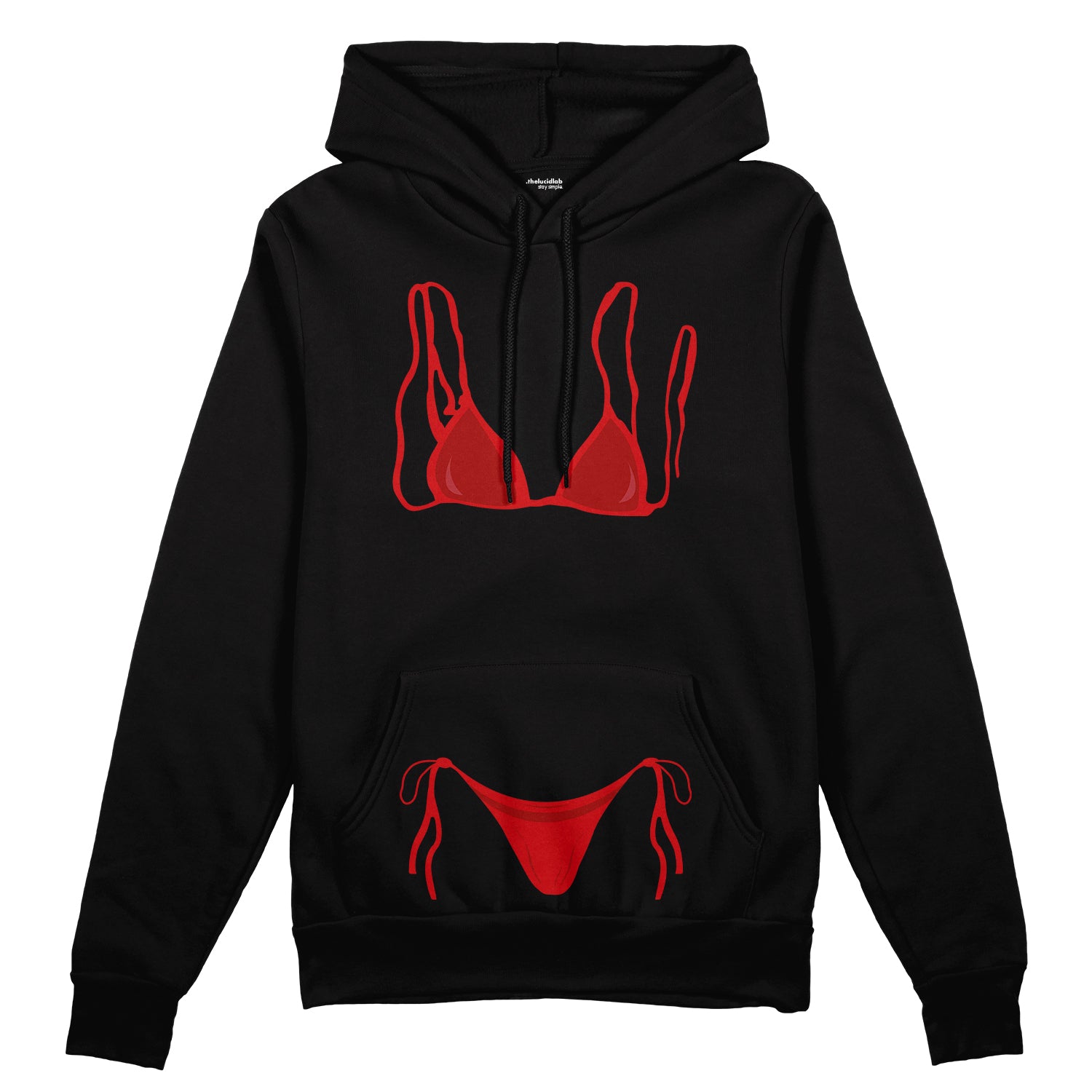 Red Bikini Oversize Hoodie