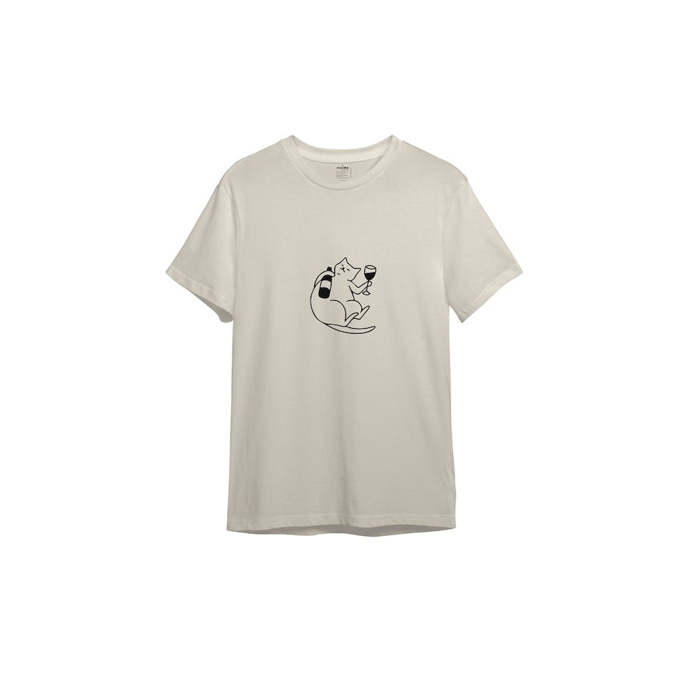 Wine Lover Cat T-Shirt