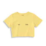 No Bra Crop Tişört