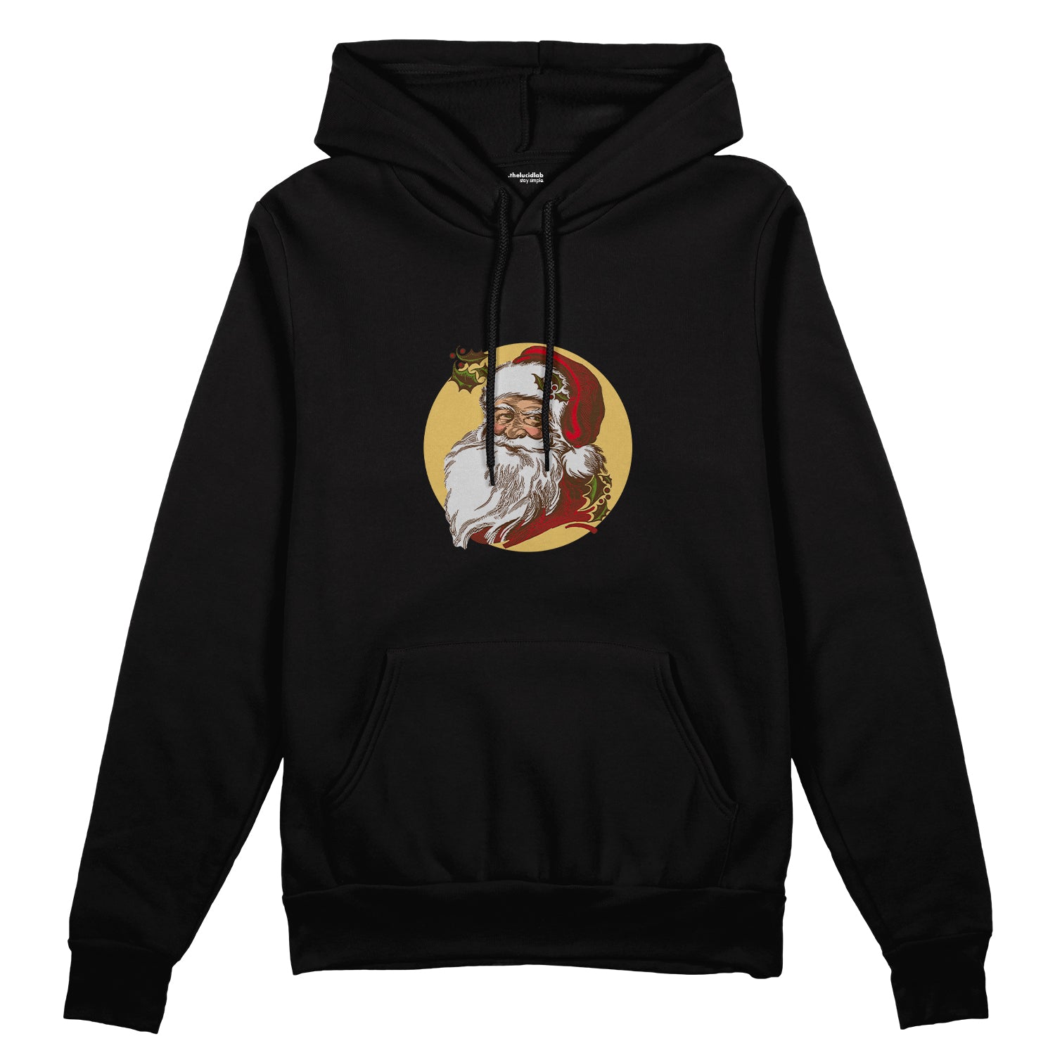 Vintage Santa Portrait Oversize Hoodie